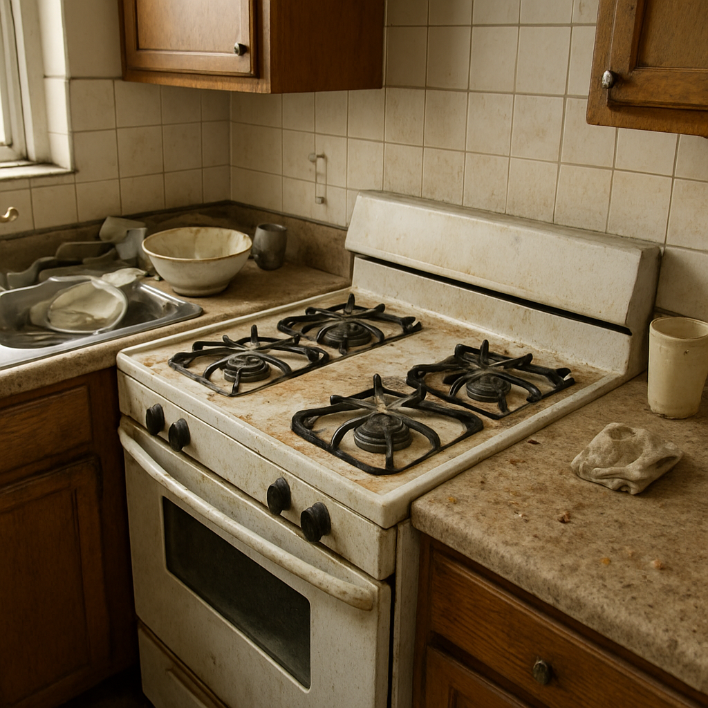 Kitchen Deep Clean - Before cleaning