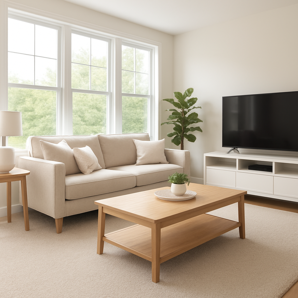 Living Room Refresh - After cleaning